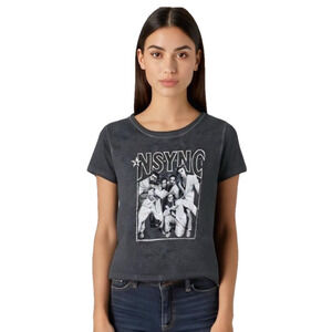 NWOT NSYNC Crewneck Graphic Band Tee XS 90s Y2K